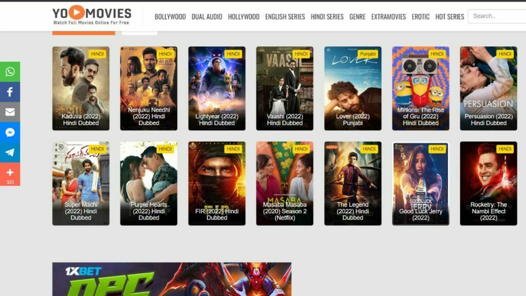 YoMovies 2022 – Watch HD Bollywood Movies Online