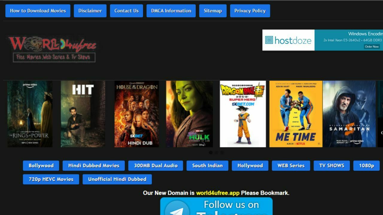 World4ufree Bollywood, Hollywood Movies Download 2023
