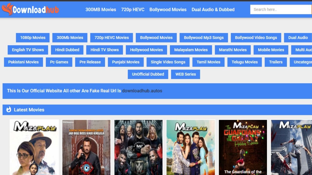 Downloadhub | 300MB Dual Audio Hollywood Bollywood Tamil Telugu Kannada Movies Download