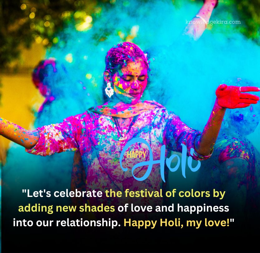 Happy Holi Quotes For Love