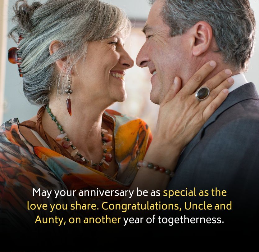 Short Anniversary Wishes For Uncle and Aunty